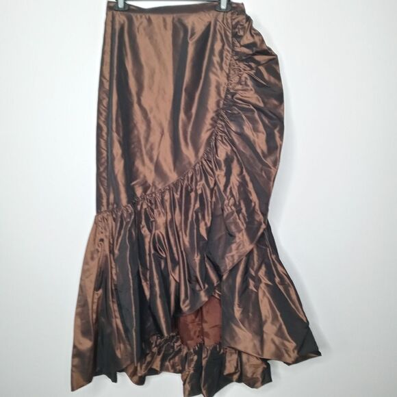 Rickie Freeman for teri jon silk skirt size 4 - Picture 1 of 7